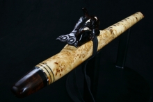 Yellow Cedar Burl Native American Flute, Minor, Mid G-4, #E16L